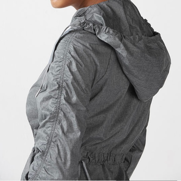 Fabletics Danielle Gray Heather Hot Pink Women’s Windbreaker Jacket Size XXL - Picture 4 of 9